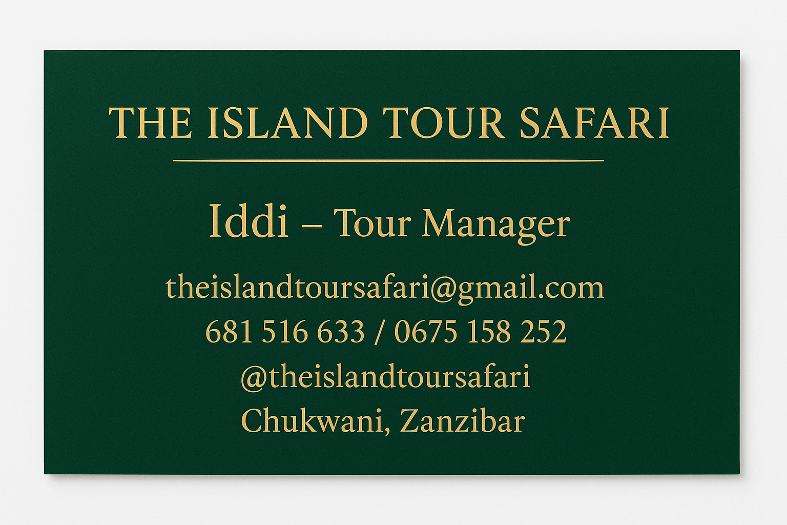 The Island Tour Safari